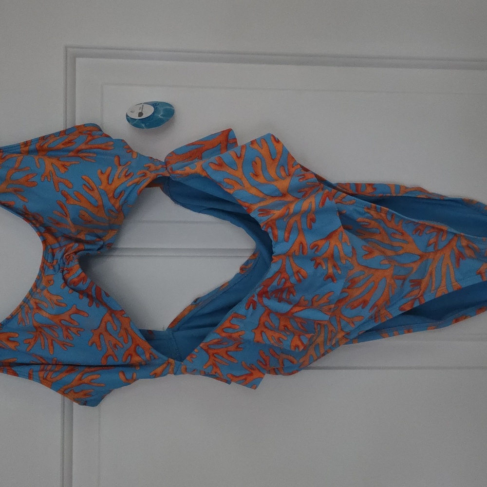 NWT Coral Print Monokini XL